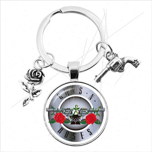 Guns N Roses Keychain Rock BTime Gem Keychain Guns N Roses P