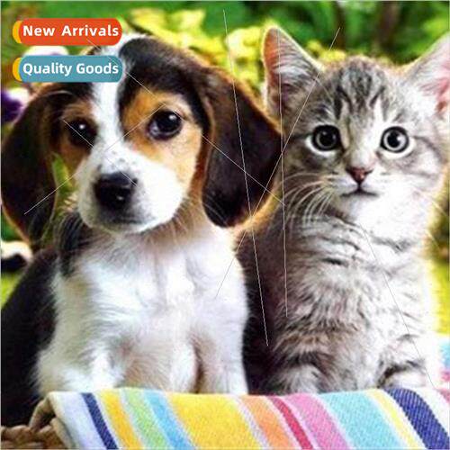 Cross Stch New DIY Cat Dog Full Stch mple Handmade Thread Cr