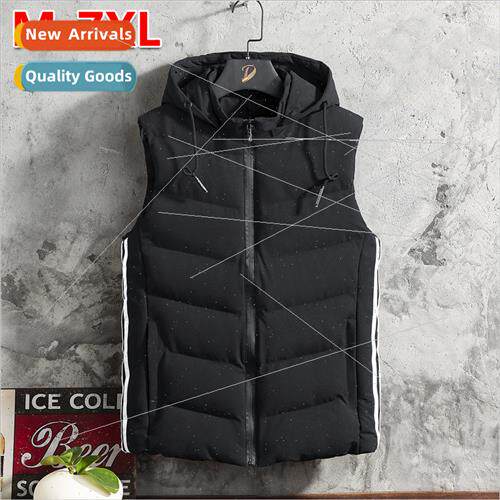 2023 fall winter new vest men down cotton big size loose cot