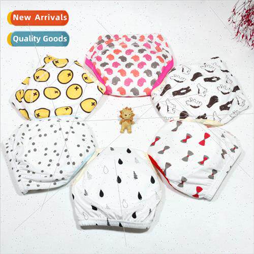 Five-layer learning pants baby cloth diaper baby cartoon uri