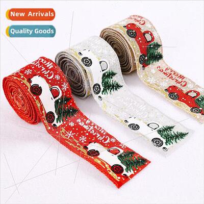 New Christmas celebration supplies car Christmas e ribbon Ch