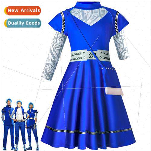 Zombie High School 3 Skirt Kids Halloween Costume Cosplay Ro