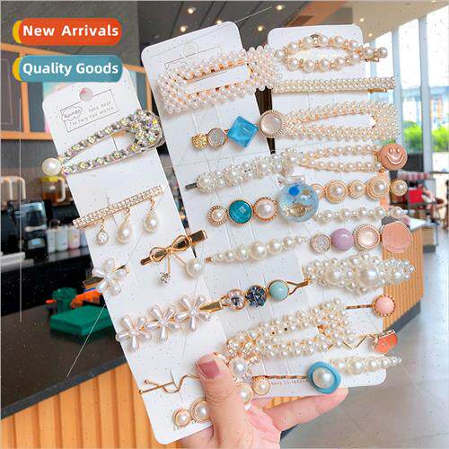 Pearl hair card headdress Clip Korea Mori system fairy super