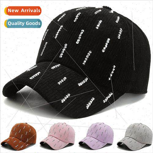 Hat female fall winter Korea  influx sticky drill stripes co
