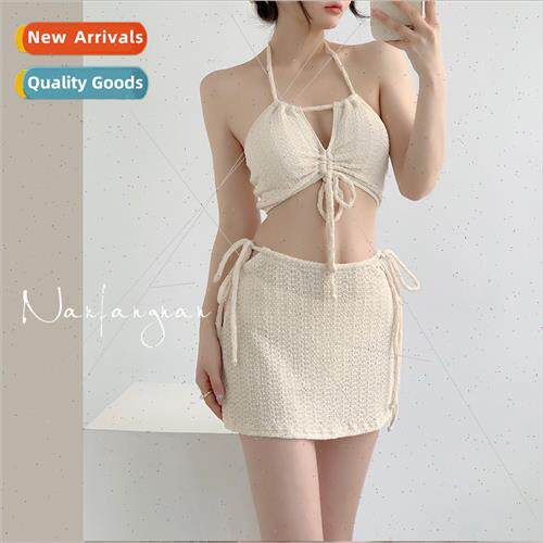 Swimsu women three-piece bikini swimsu sexy premium feel thi