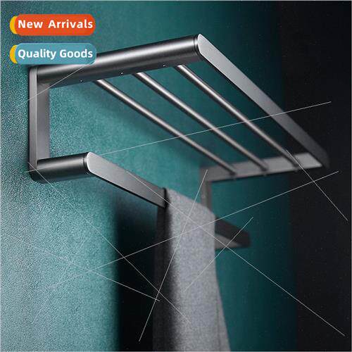 Gunmetal gray copper bathroom shelf bathroom towel rack wall