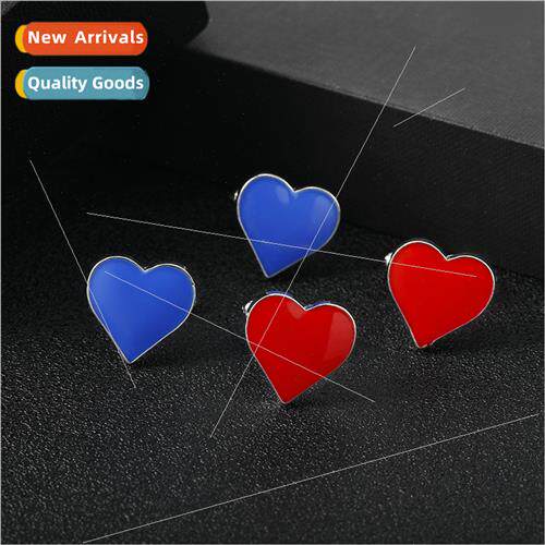 Valentine Day series heart-shaped alloy cufflinks su love me