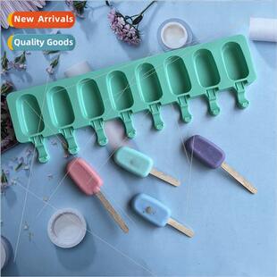 8 Elliptical 480 Ice Cream licone Mold Dessert Ice Stick Ice