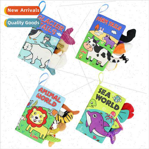 Baby cloth book baby children early education tail cloth boo