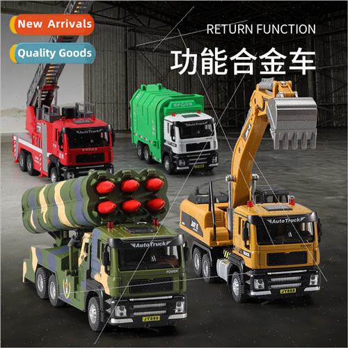 1:50 alloy engineering truck ladder fire truck garbage truck
