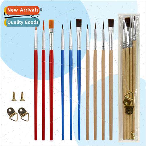 Plastic rod 2 sets 3 sets digal oil painting brushes set nyl
