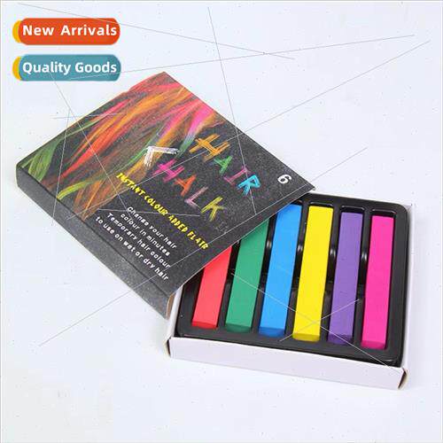 6 Colors Hair Dye Chalks Colorful Hair Dye Crayons Cover Gra