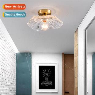 Glass corridor aisle staircase light copper entry door entra