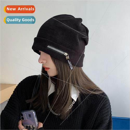 Hat women spring autumn Japan hundred black ear protection h