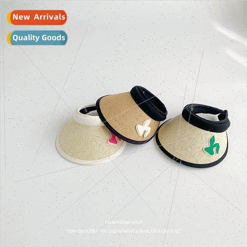 Summer children straw hollow top sun hat new boys girls Kore