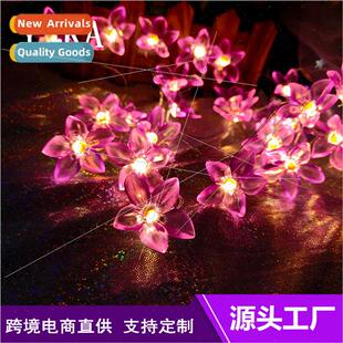 Festive wedding decoration simulation flower led light strin
