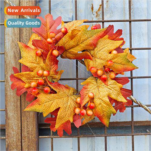 Thanksgiving Harvest Festival Maple Leaf Candle Holder Ornam