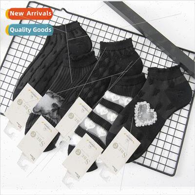 Spring and summer ins tide crystal silk socks children shall