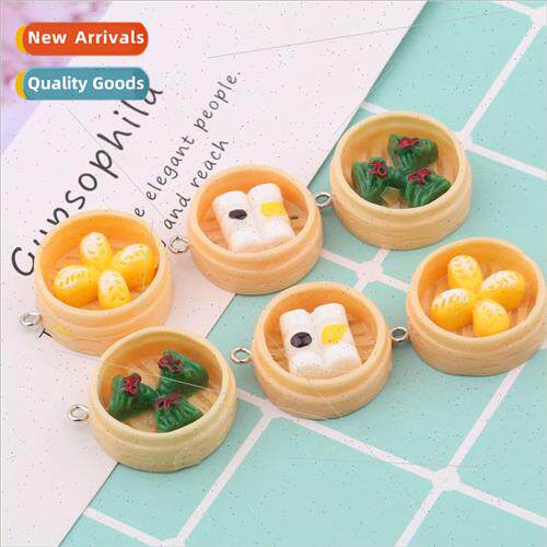 mulation food play steamer bun meal resin accessories DIY ha