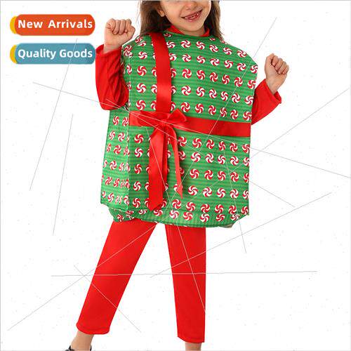 Christmas Costumes Childrens Candy  Box Playing cos Campus H