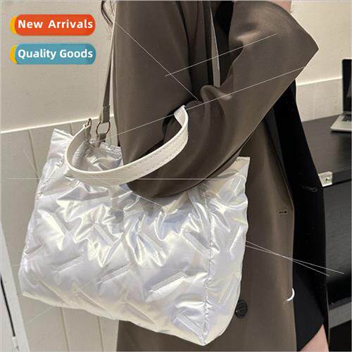 Winter large-capacy solid color glossy fashion leisure -plea