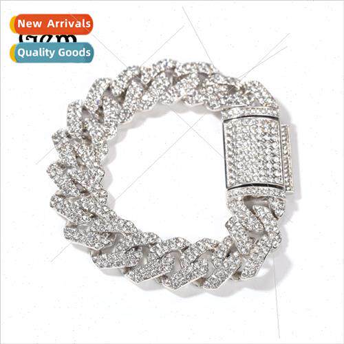 Hip hop ins fashion simple 18mm Cuban bracelet Europe men ti
