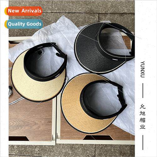 Straw Extended Backpack Strap UV Hollow Top Hat Women Summer