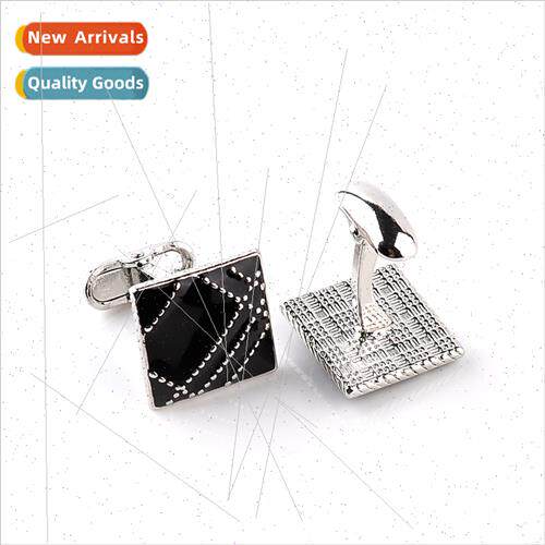 jewelry new striped French shirt cufflinks zinc alloy drip o