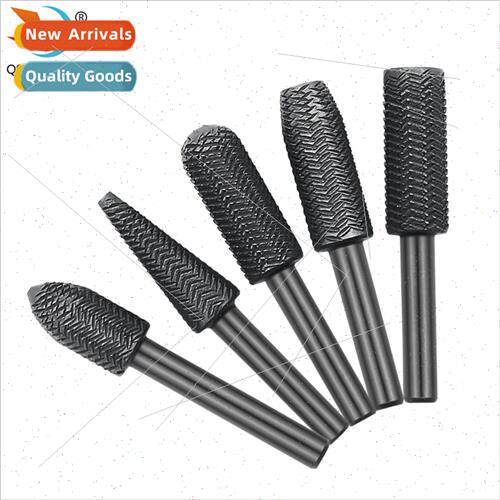 Embossed steel file electric grinding head 5pcs set rotary f