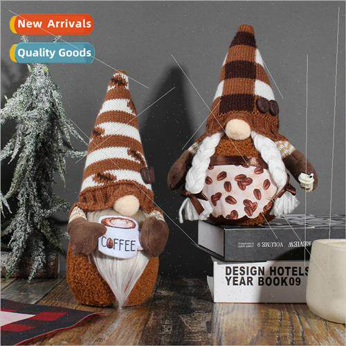 New Coffee Rudolph Faceless Doll Standing Pose Doll Europe A
