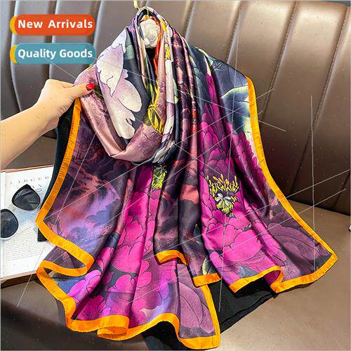 2023 new fashion simulation silk fashion  scarf female silk