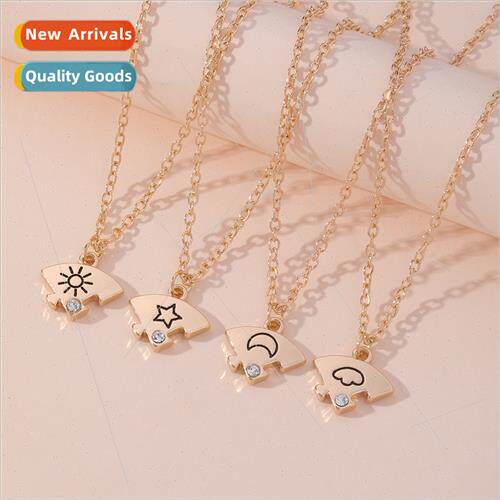 2022 New Jewellery Set Sun Moon Stars Clouds  Friends Patchw