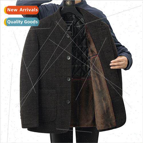 Dad fall winter jacket middle-aged men stand-up collar Zhong