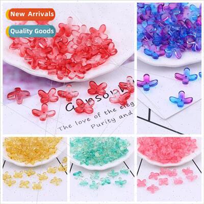10 12mm cinnamon petals four-leaf clover four-petal flower D