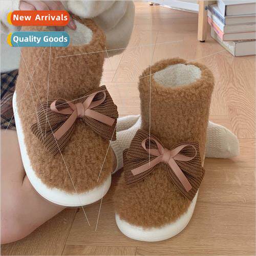 Teenage girl heart ribbon bow bow cotton shoes female winter