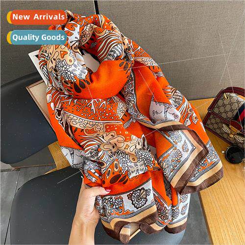Korea  printed fashion cotton scarf female winter warm cold