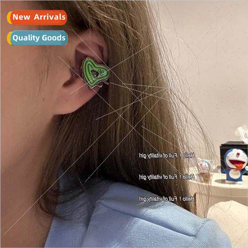 Meet Bee Sunset che Love Heart y2k Earrings Sense Earrings C