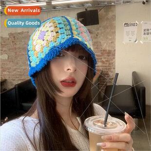 woven fisherman winter wind autumn hand female Ethnic hat