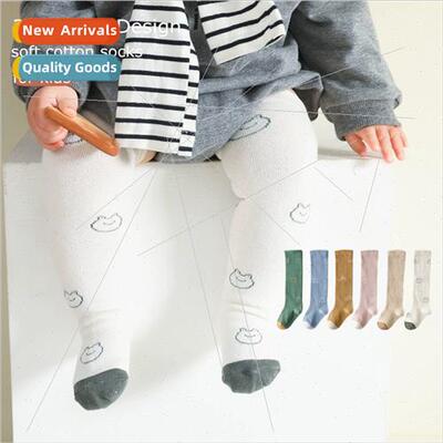 2023 cartoon newborn baby socks long knee socks spring and f