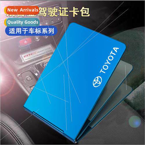 Driver license cover aluminum alloy driving license laser en