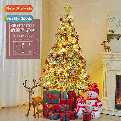 Bronze Flocking Christmas Tree Package Snow Whe High Grade G