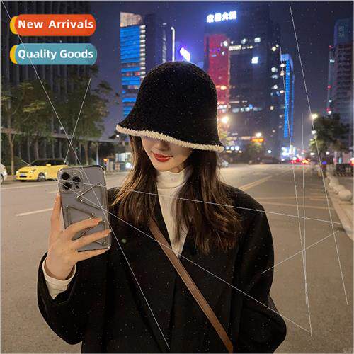 2022 new fall winter Korea  fashion plush fisherman hat fema
