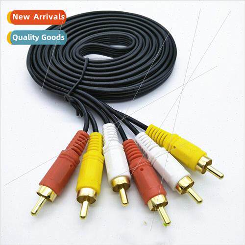 1.5 Meter 3 to 3 Lotus Cable 6 Head DVD Audio Cable 3 to 3 V