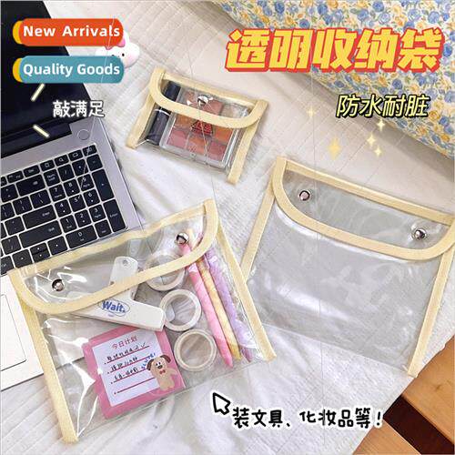 Korea ins transparent cosmetic bag large capacy student pen
