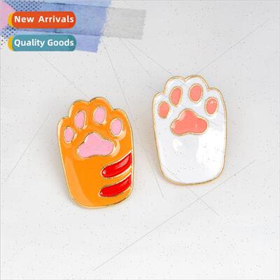 Jewelry creative cute cat paw dog paw oil drop cartoon brooc
