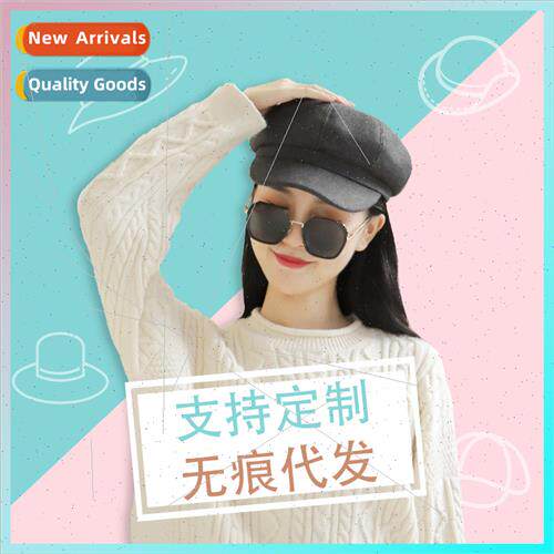 Korea  painter hat 2021 fall winter new hat female beret Jap