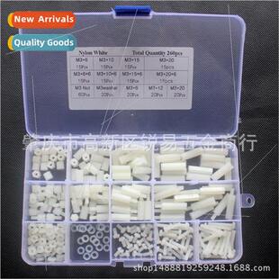 Stand Set Hex Nylon 260Pcs off Screw Nut Black