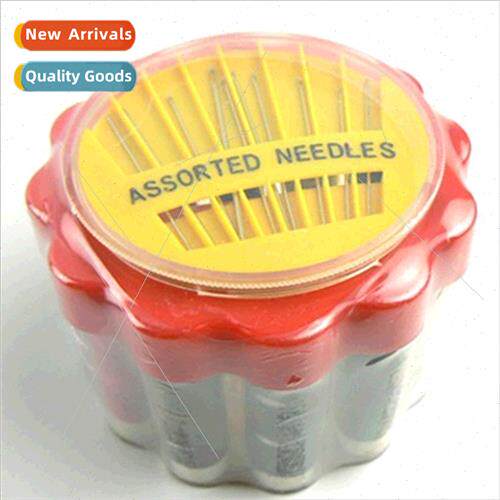 Home mending needle thread box wh needle thread paper ruler