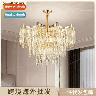 Overseas light luxury chandelier living room bedroom home cr