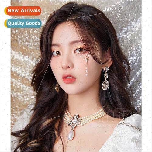 Yang beyond necklace female retro French court multi-layer p